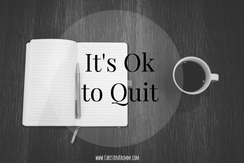 pep talk it's ok to quit