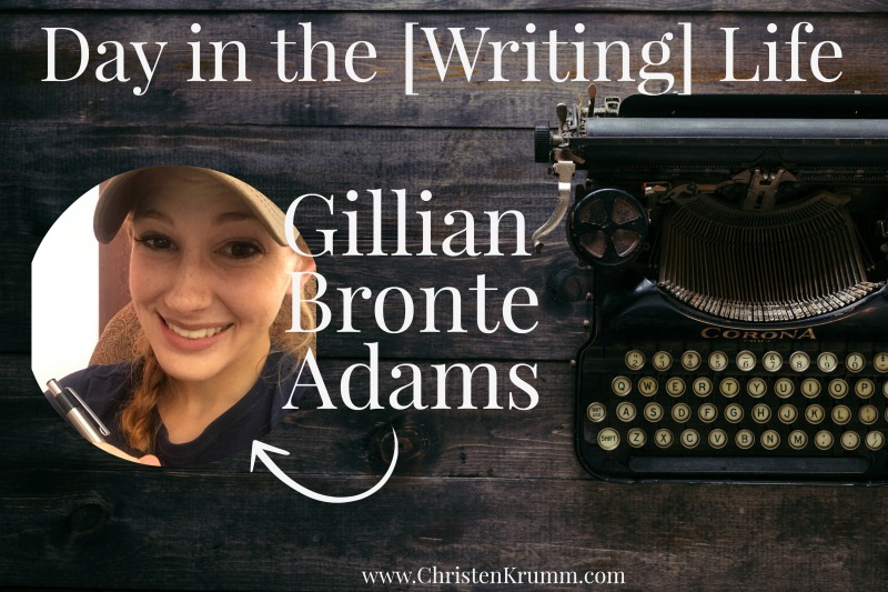 day in the writing life gillian bronte adams