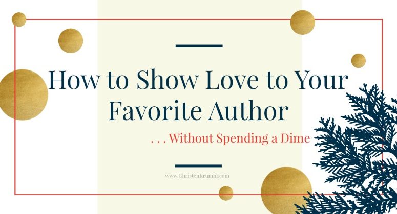 How to Show Love to Your Favorite Author Without Spending a Dime